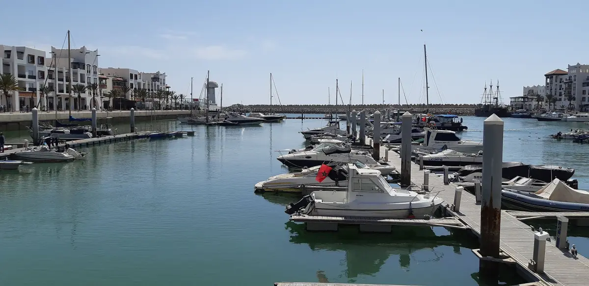 The yacht pontoons of Agadir Marina