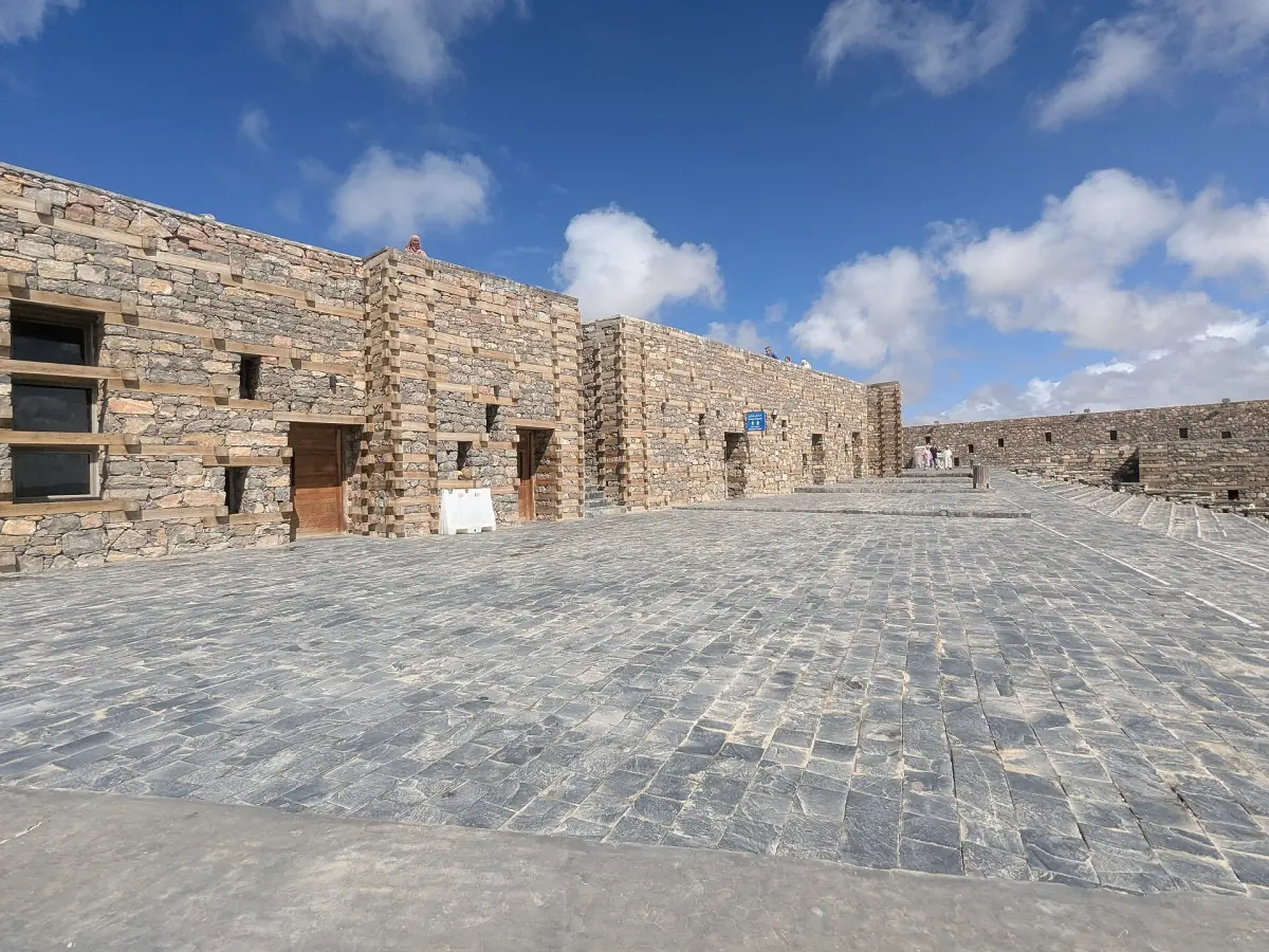 Stone buildings inside the Agadir Oufella kasbah