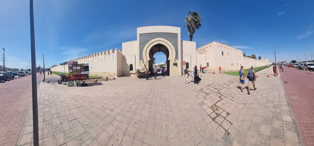 The main gate of Souk El Had in Agadir